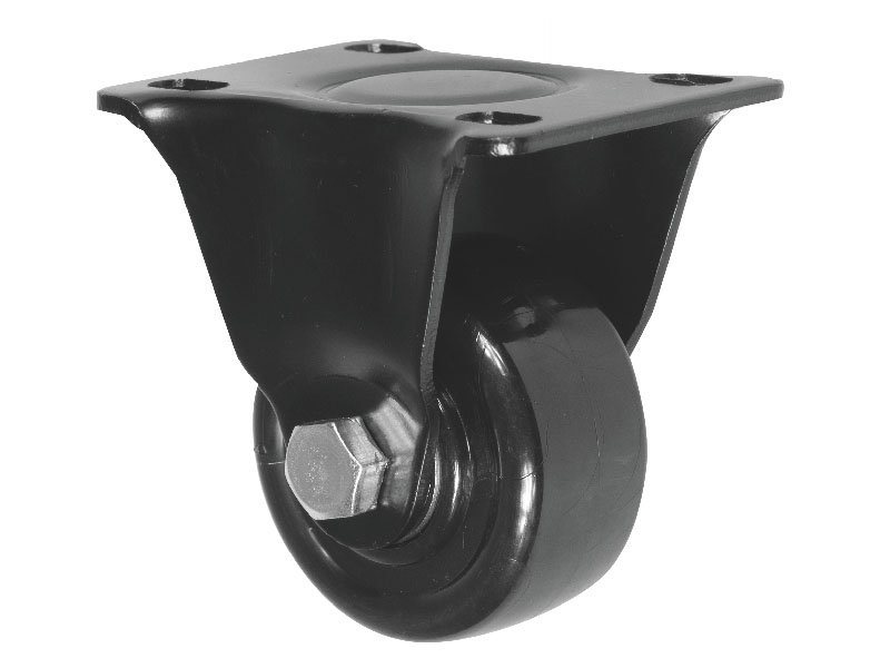 Rigid Caster with Nylon Wheels