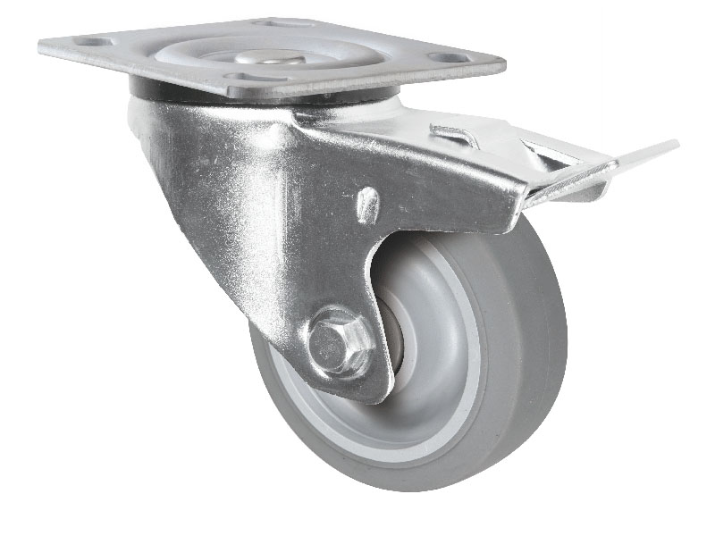 Swivel Caster With Metal Total Brake