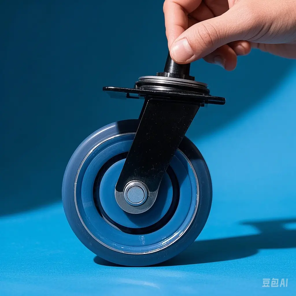 Adhesive caster wheels