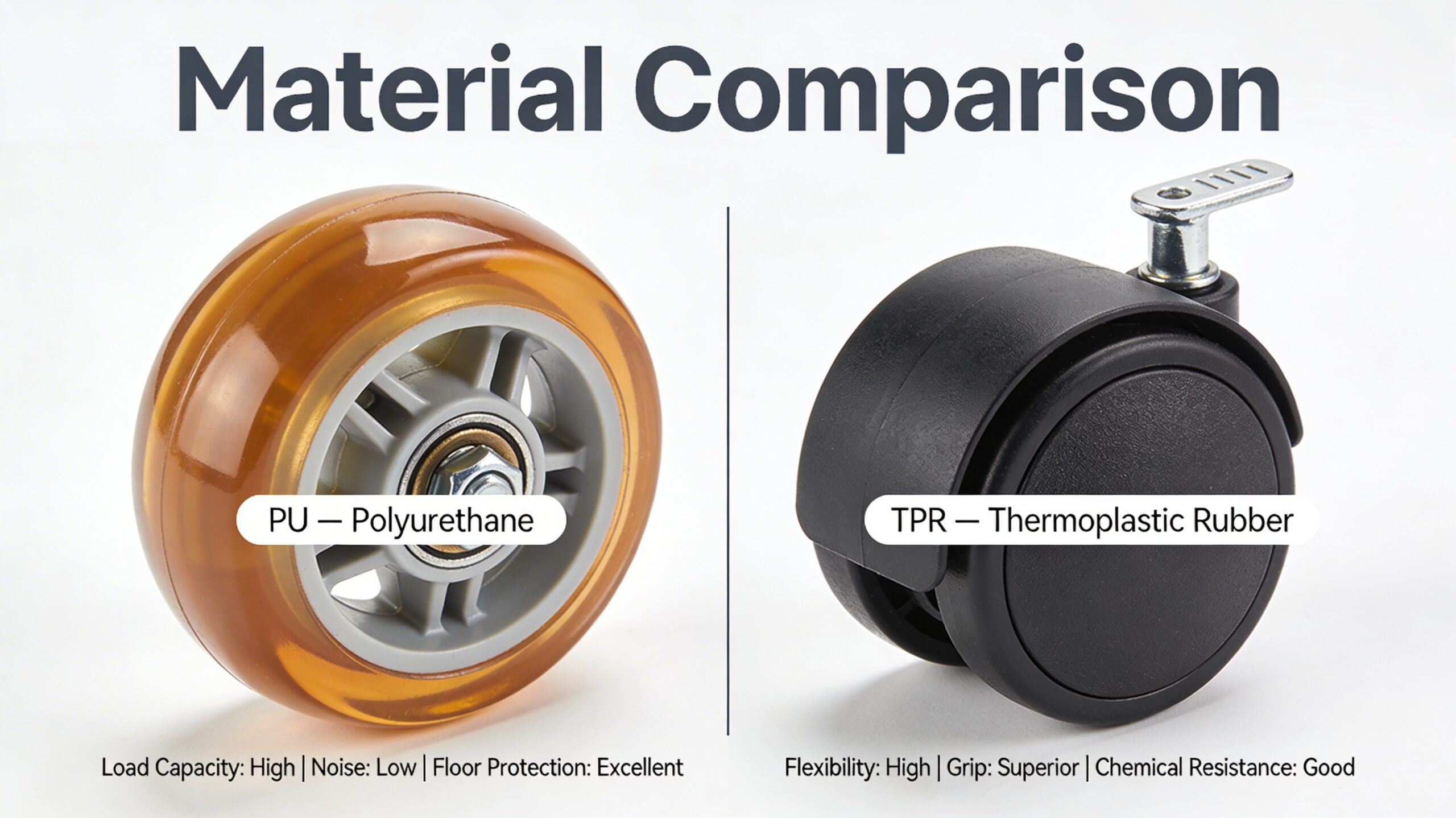 Medical Caster Materials Compared