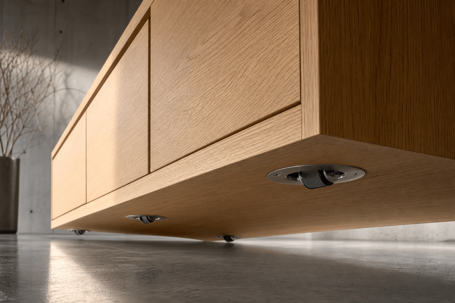 Hidden Caster Wheels for Furniture