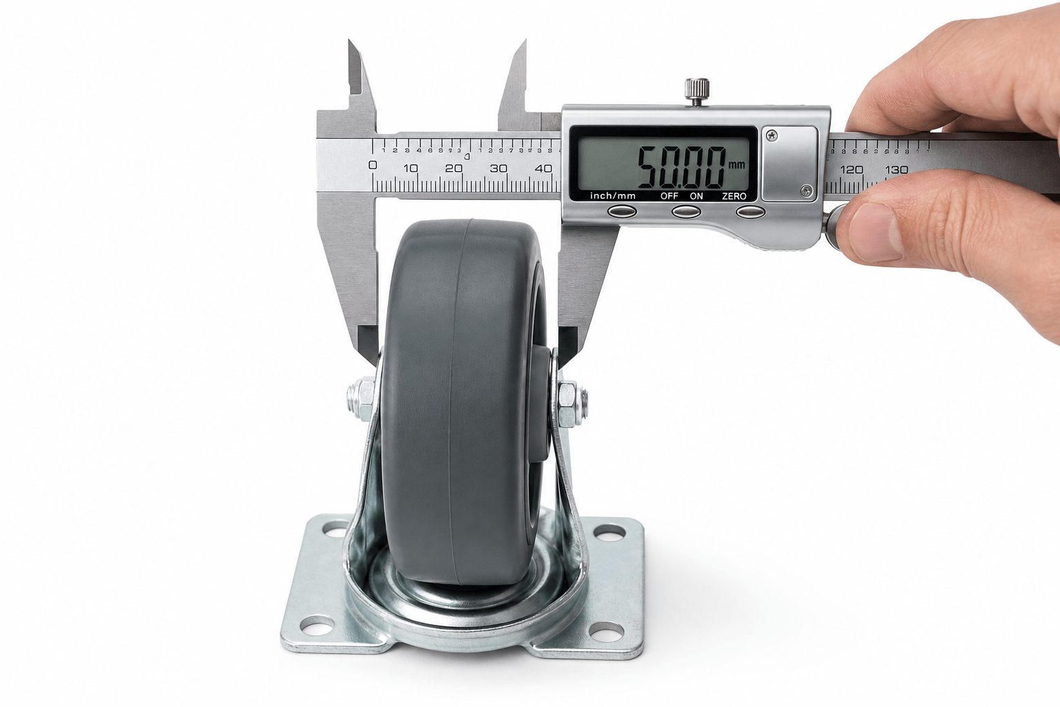 Measuring Caster Wheel Diameter With Calipers