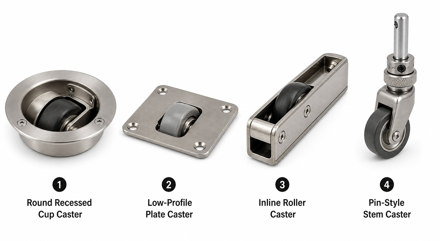Types of Hidden Casters Types of Hidden Casters