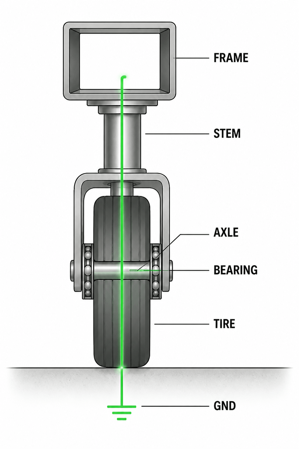 esd conductive path full chain
