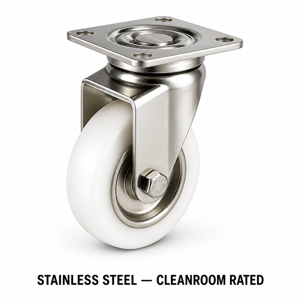 stainless cleanroom caster